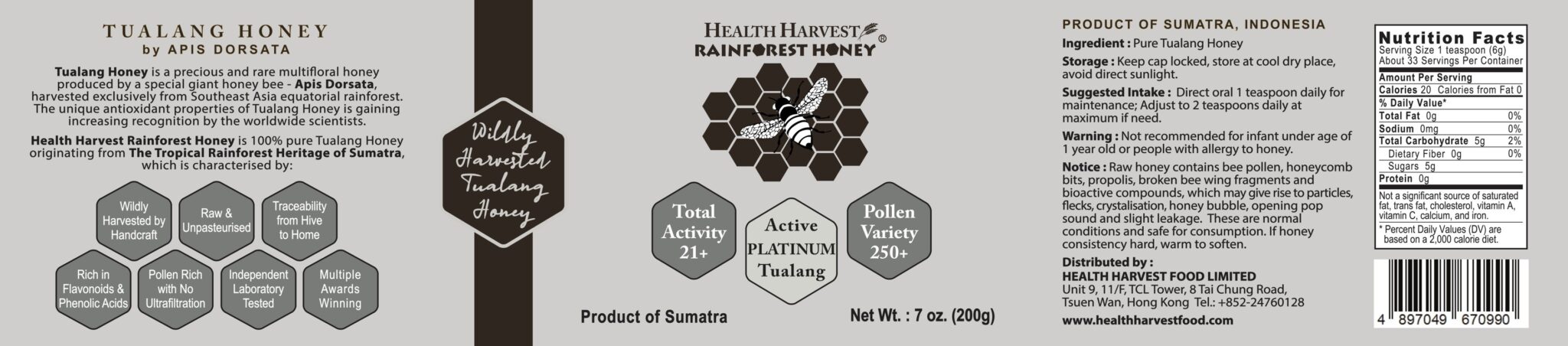 Tualang honey Platinum label