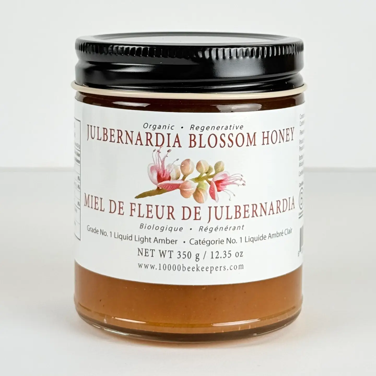 Jar of African Bronze Julbernardia honey from Zambia