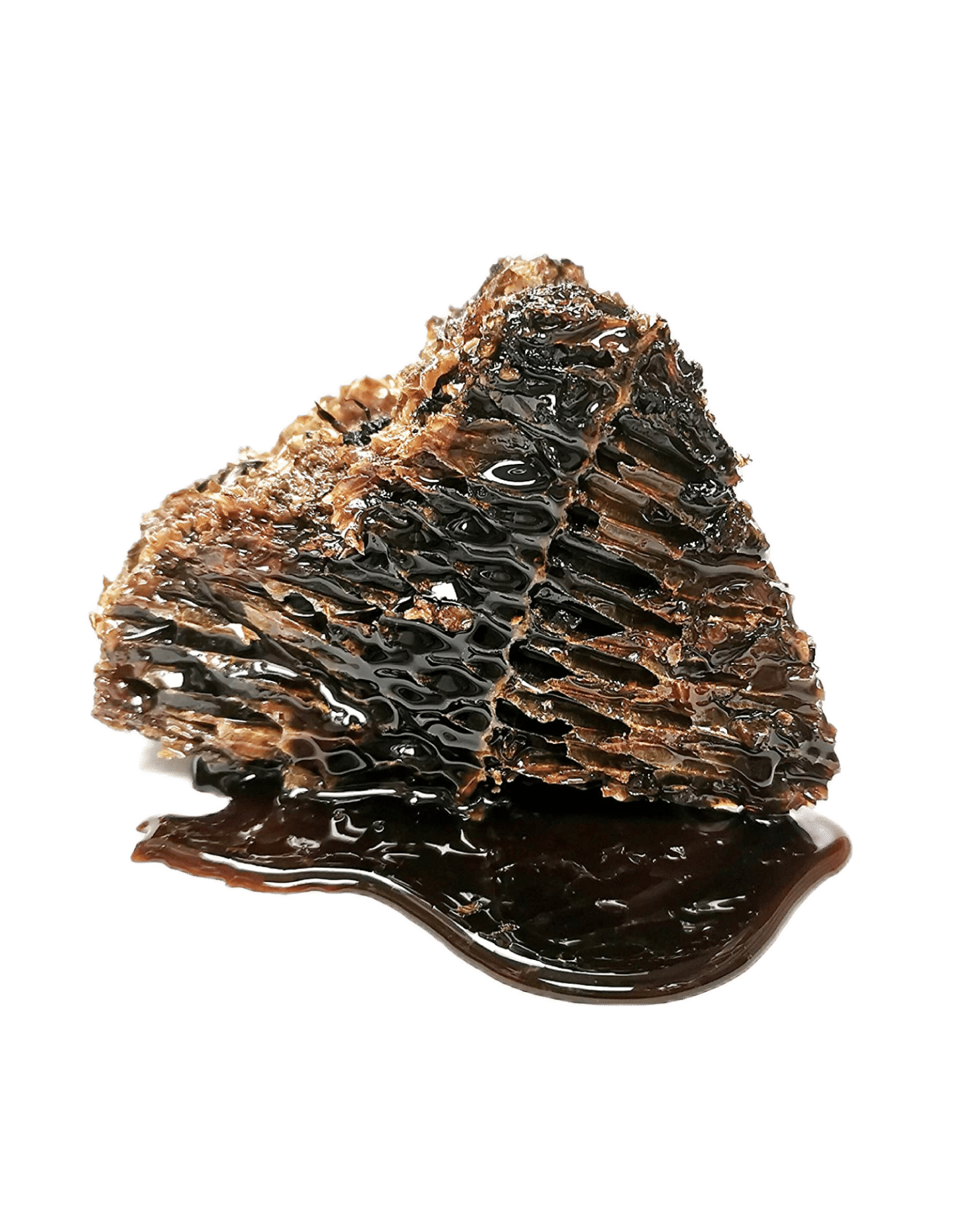 Natural honeycomb with Black Premium Tualang honey from Sumatra