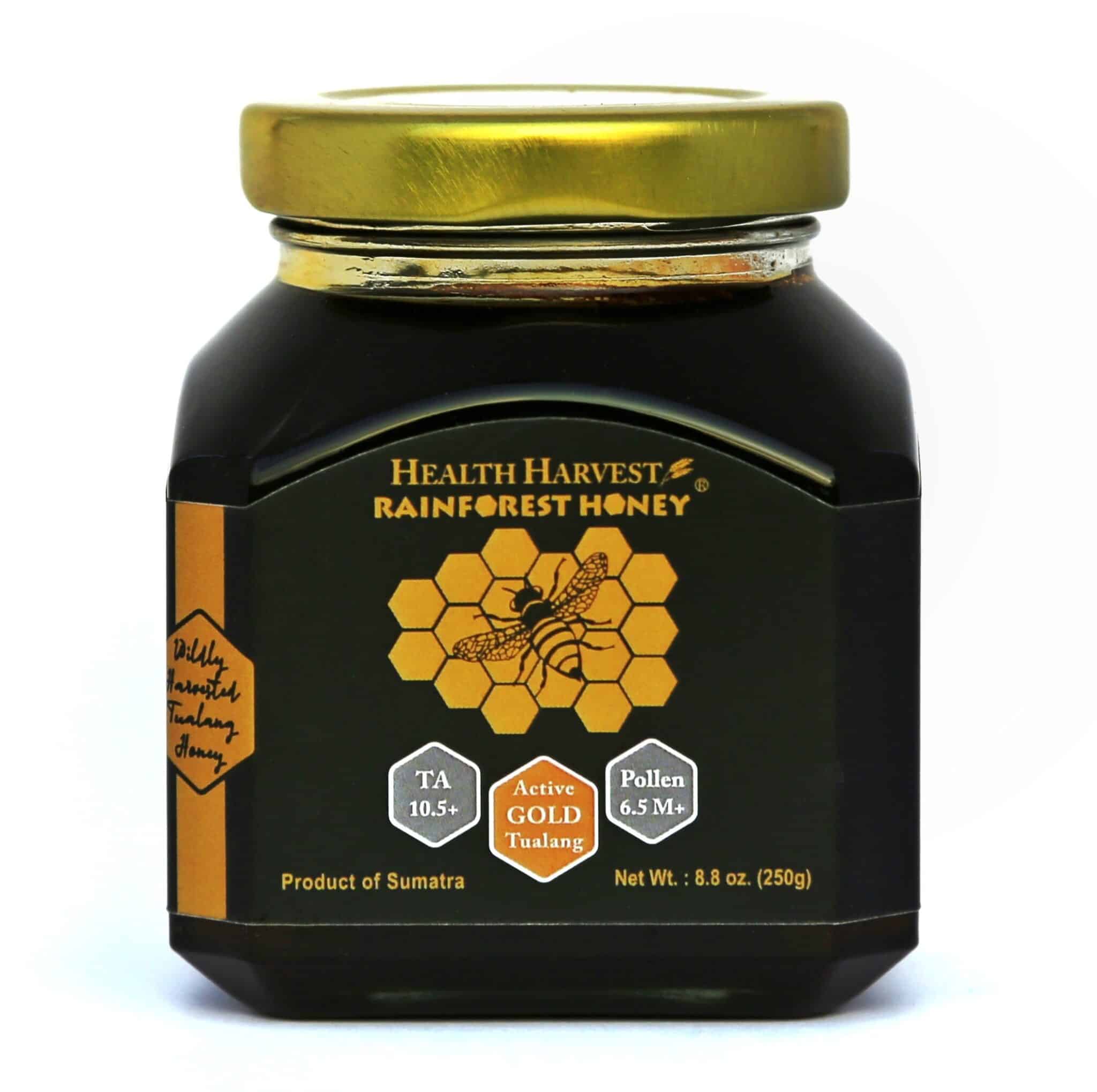 Health Harvest Gold Tualang Honey jar from Sumatra, Indonesia