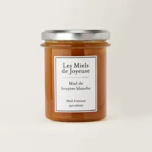 Jar of Les Miels de Joyeuse White Heather Honey from France